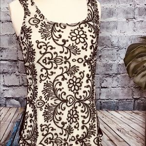 3/$15 Maurice’s Embroidered Sleeveless Lined Top M